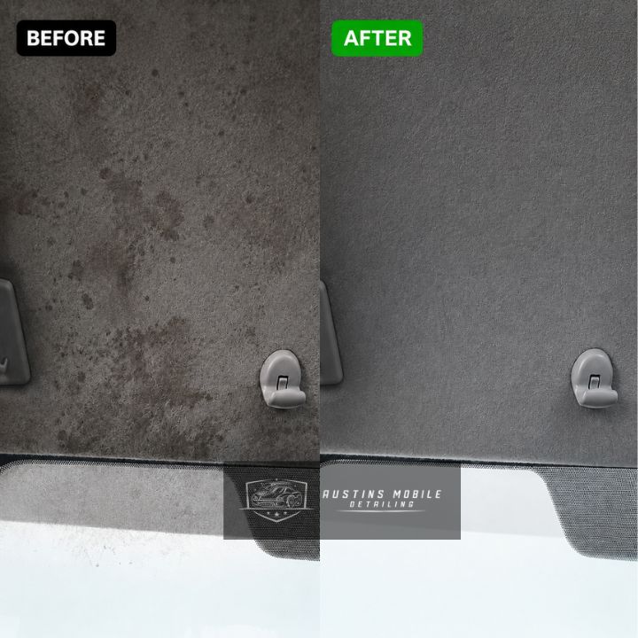 Interior roof stains cleaned and refreshed.